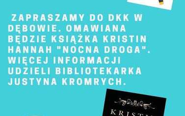Plakat zachęcający do przystąpienia do Dyskusyjnego Klubu Książki