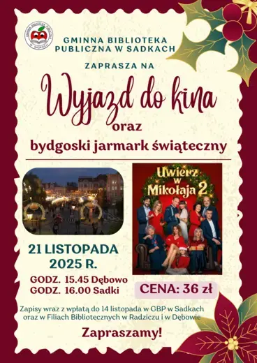 WYJAZD DO KINA I BYDGOSKI JARMARK ŚWIĄTECZNY