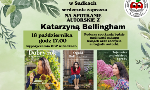Zdjęcie do Spotkanie autorskie z Katarzyną Bellingham &ndash; autorką książek o ogrodnictwie!