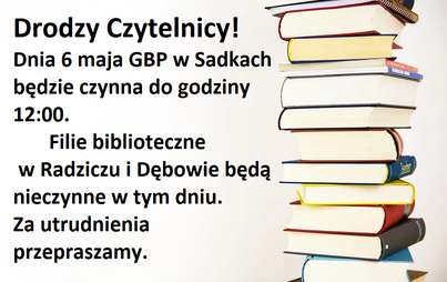 Zdjęcie do Nieczynne biblioteki