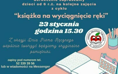 Zdjęcie do Zajęcia- Książka na wyciągnięcie ręki