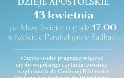 Zdjęcie do Narodowe Czytanie Pisma Świętego - zaproszenie do udziału