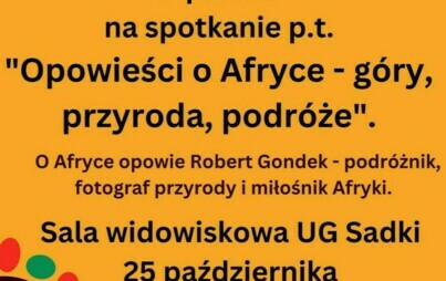 Zdjęcie do &quot;Opowieści o Afryce - g&oacute;ry, przyroda, podr&oacute;że&quot; - spotkanie z Robertem Gondkiem